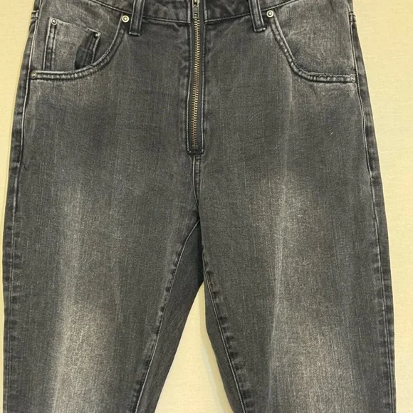 B-211 One X One Teaspoon Black Distressed High Waist Skinny Jeans Size 28 - Picture 4 of 15